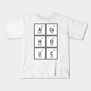 Alcoholic | Periodic Table of Elements Kids T-Shirt